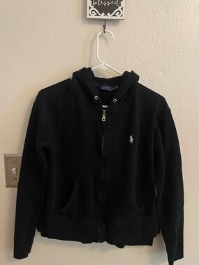 Polo by Ralph Lauren Black Full-Zip Hooded Jacket